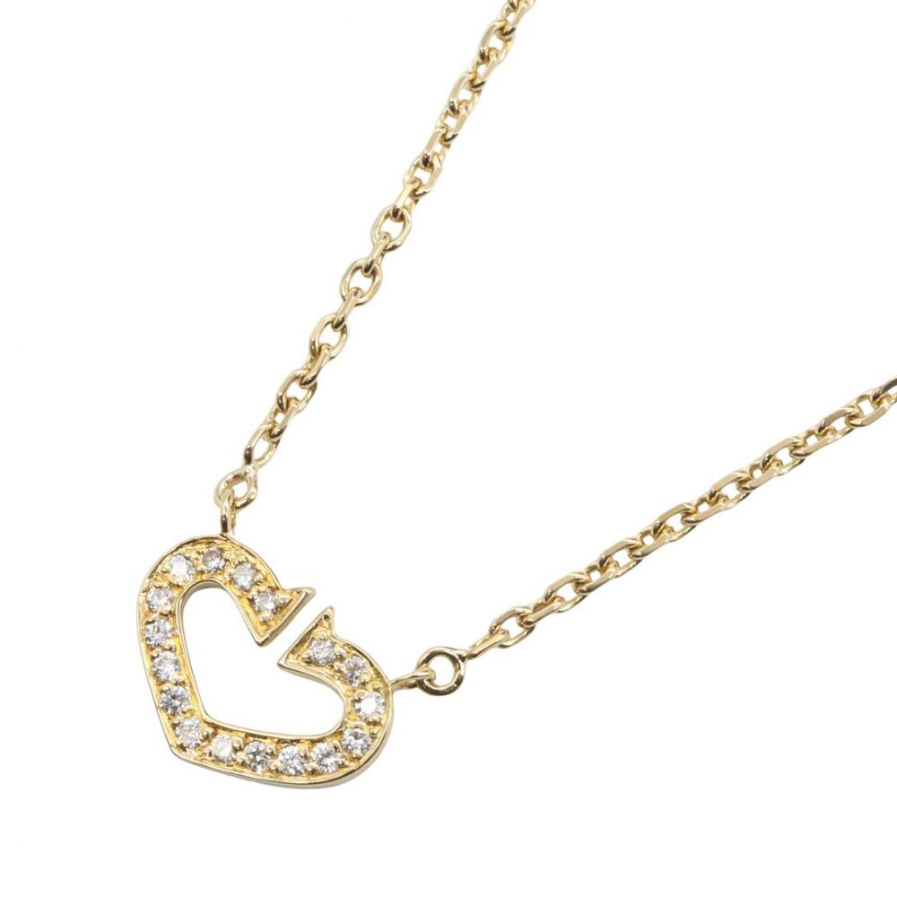 CARTIER 18k Gold Diamond Heart Necklace